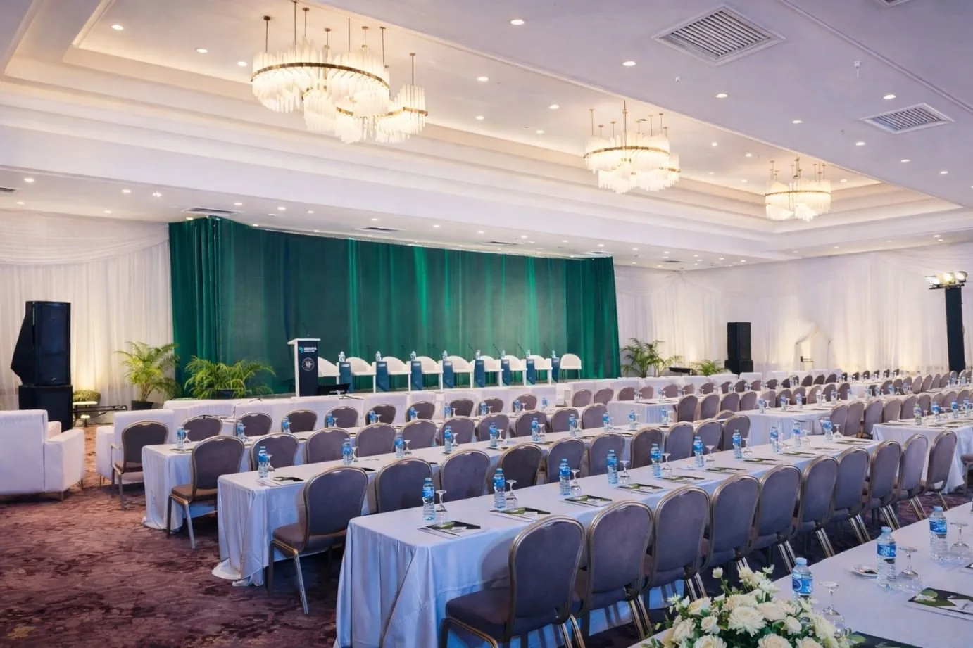 Banqueting hall at Abuja Continental Hotel