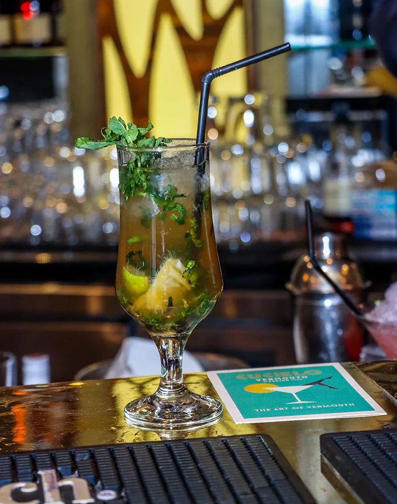 Drinks served at Cloud 9 at Angle Villa Hotel