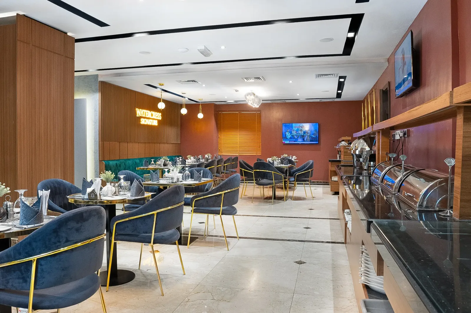 Dining area at WaterCress Hotel